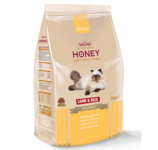 Honey Premium Gurme Adult Kuzu Etli ve Pirinçli 1 kg 1000 gr Kedi Maması kullananlar yorumlar